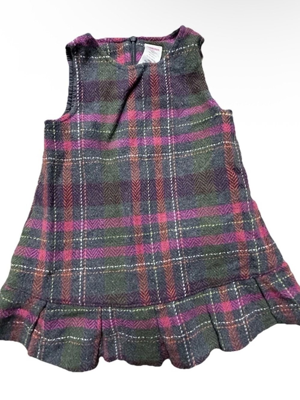 Toddler Girl Gymboree Knee Length Plaid Wool Blend Dress Size 2T